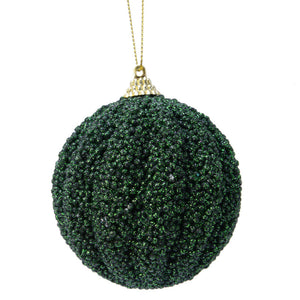 Green Glitter Ball Bauble