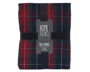Rich tartan print tablerunner