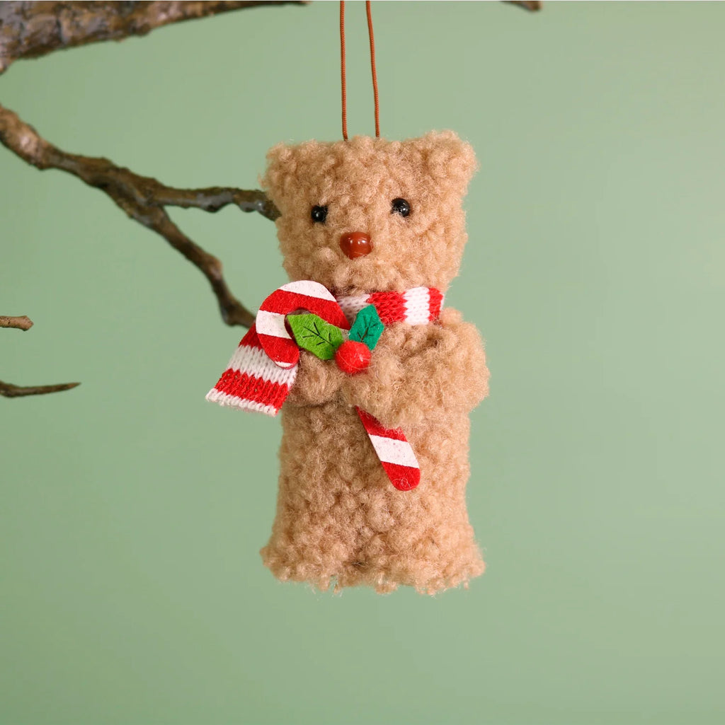 Festive hanging bear - standing