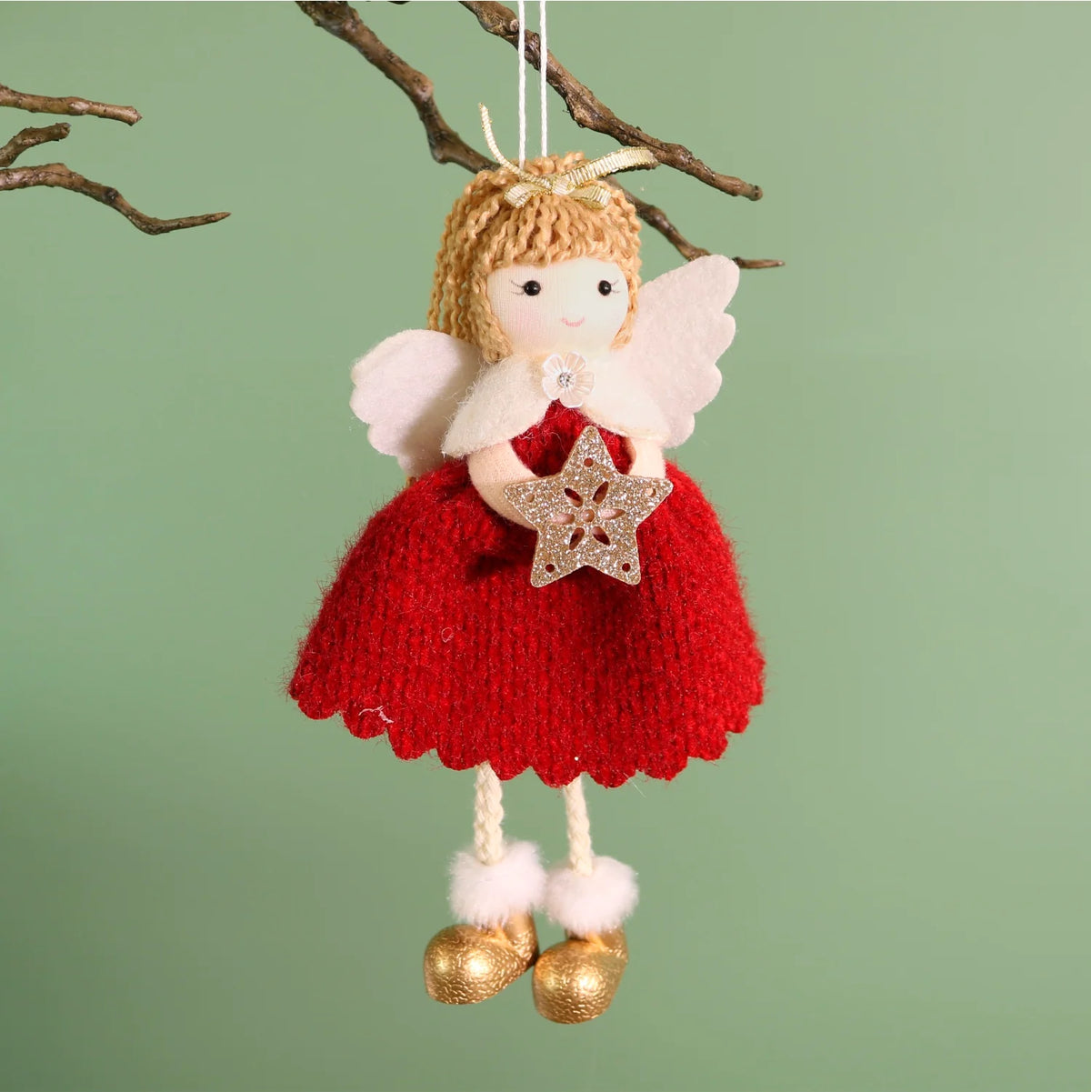 Festive hanging fairy