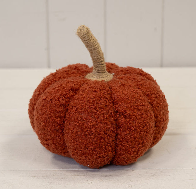 Orange boucle pumpkin - medium