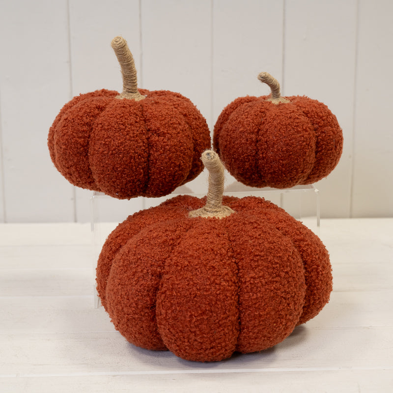 Orange boucle pumpkin - medium