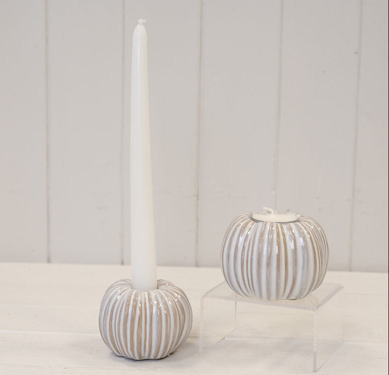 Ceramic pumkin tealight holder
