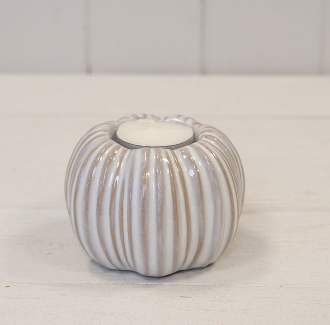 Ceramic pumkin tealight holder