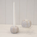 Ceramic pumpkin candle holder