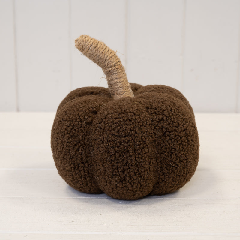 Brown boucle pumpkin