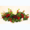 Woodland berry candle arrangement