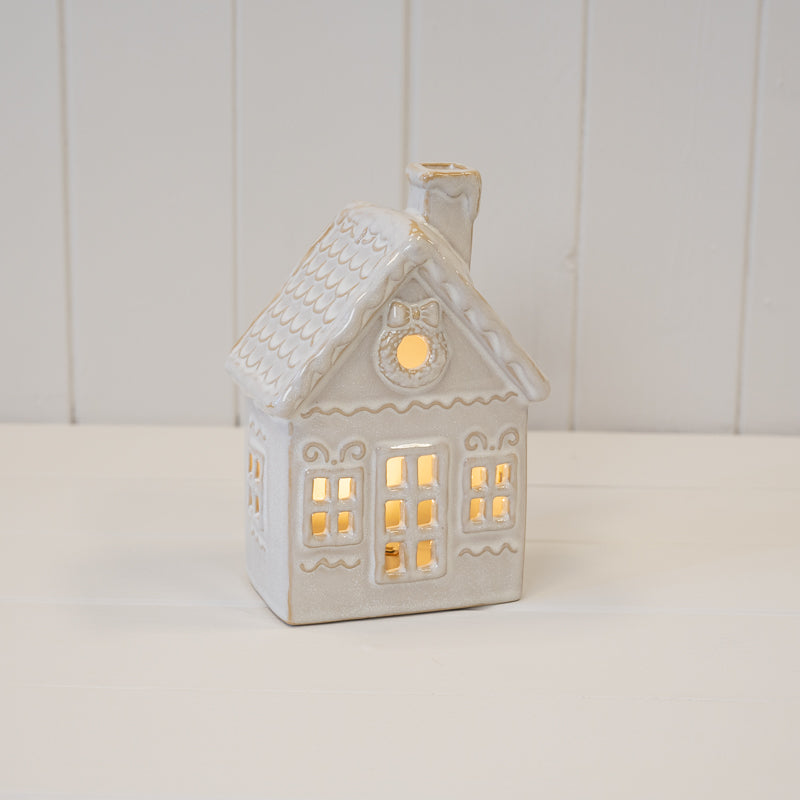 LED Christmas decorated house