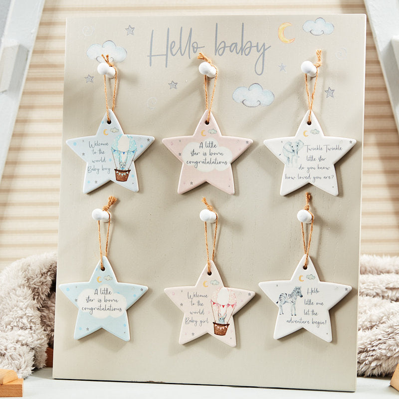 Baby star ceramic hanger (6 styles)