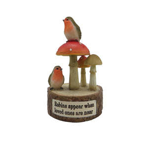 Countryside woodland Robins Appear ornament