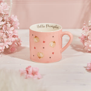 Pink pumpkin mug