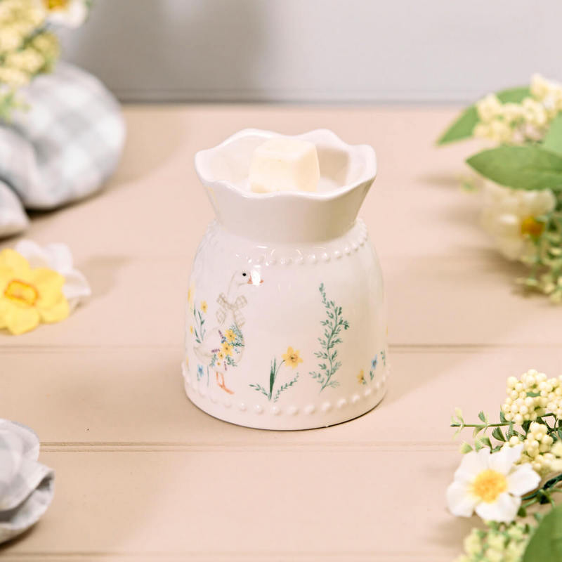 Goose ceramic burner with fluted top