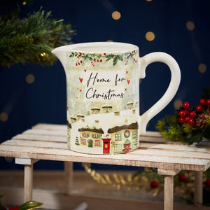 'Home for Christmas' nostalgic scene jug