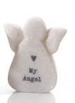 Tiny sentiment marble angels