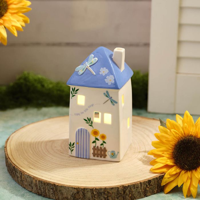 Blossom & bloom LED blue roof house