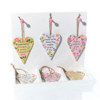 Bright and beautiful ceramic heart hanger