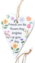 Bright and beautiful ceramic heart hanger