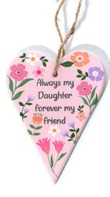 Bright and beautiful ceramic heart hanger