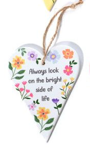 Bright and beautiful ceramic heart hanger