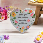 Thank you for your kindness hanging heart