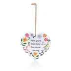 Mum you're loved ceramic hanging heart