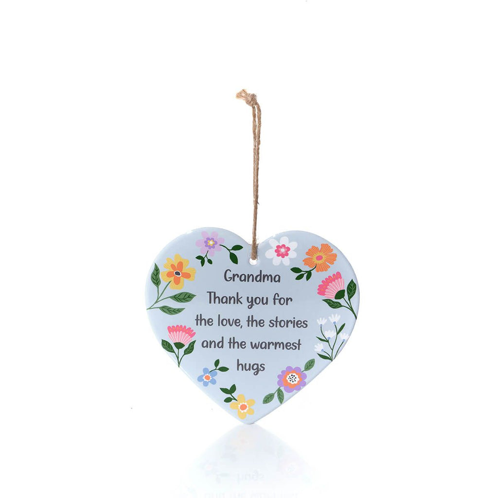 Grandma thank you hanging heart