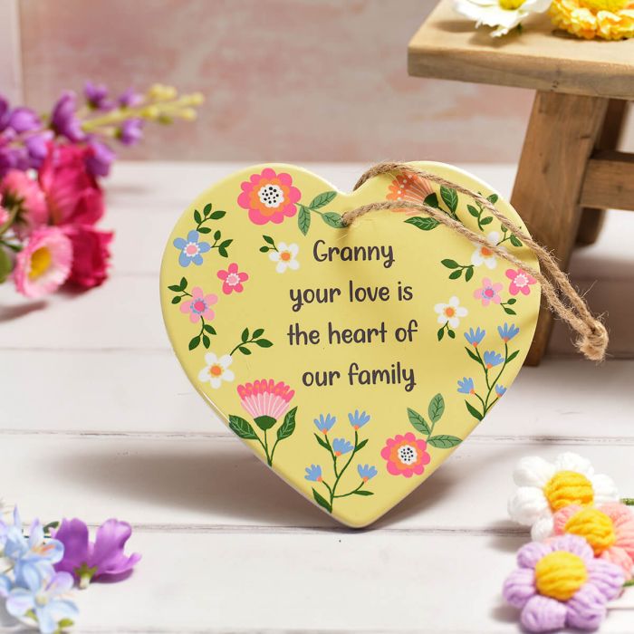 Granny your love is the heart of our family hanging heart