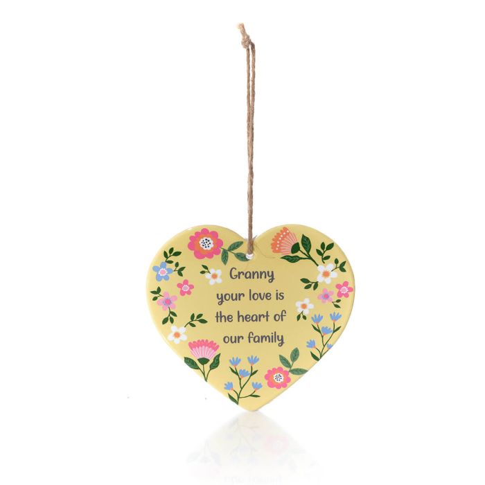 Granny your love is the heart of our family hanging heart