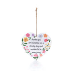 Auntie you are our sunshine hanging heart