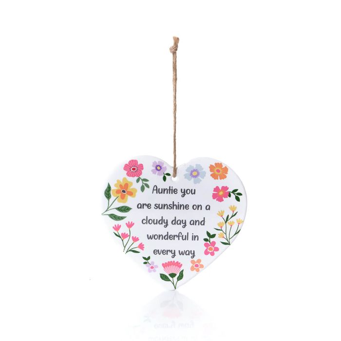 Auntie you are our sunshine hanging heart