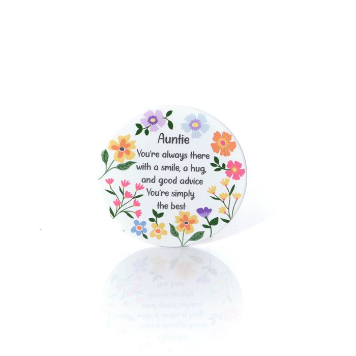 Bright and beautiful ceramic auntie coasters