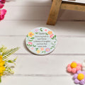 Bright and beautiful ceramic sister coaster