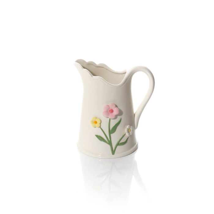 Large jug with 3D flowers