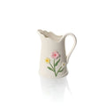 Large jug with 3D flowers