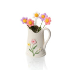Large jug with 3D flowers