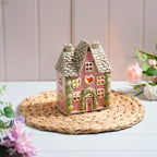 Cottage garden pink tealight house