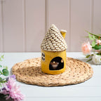 Cottage garden round fairy style yellow tealight house