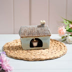 Cottage garden light blue tealight house