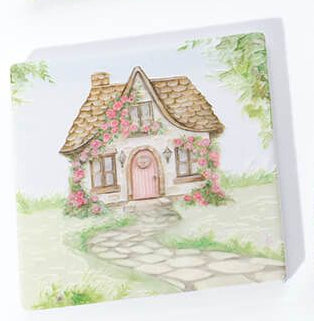 Cottage garden ceramic 3D coasters