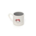 'This is how I roll'  stoneware hand painted red tractor mug