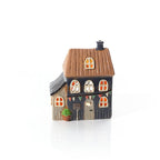 Dark blue tealight house with bunting