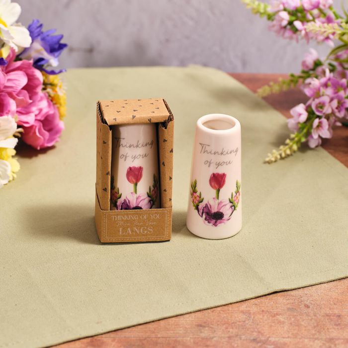 Thinking of you gift boxed mini vase