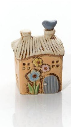 Garden birds mini house ornament