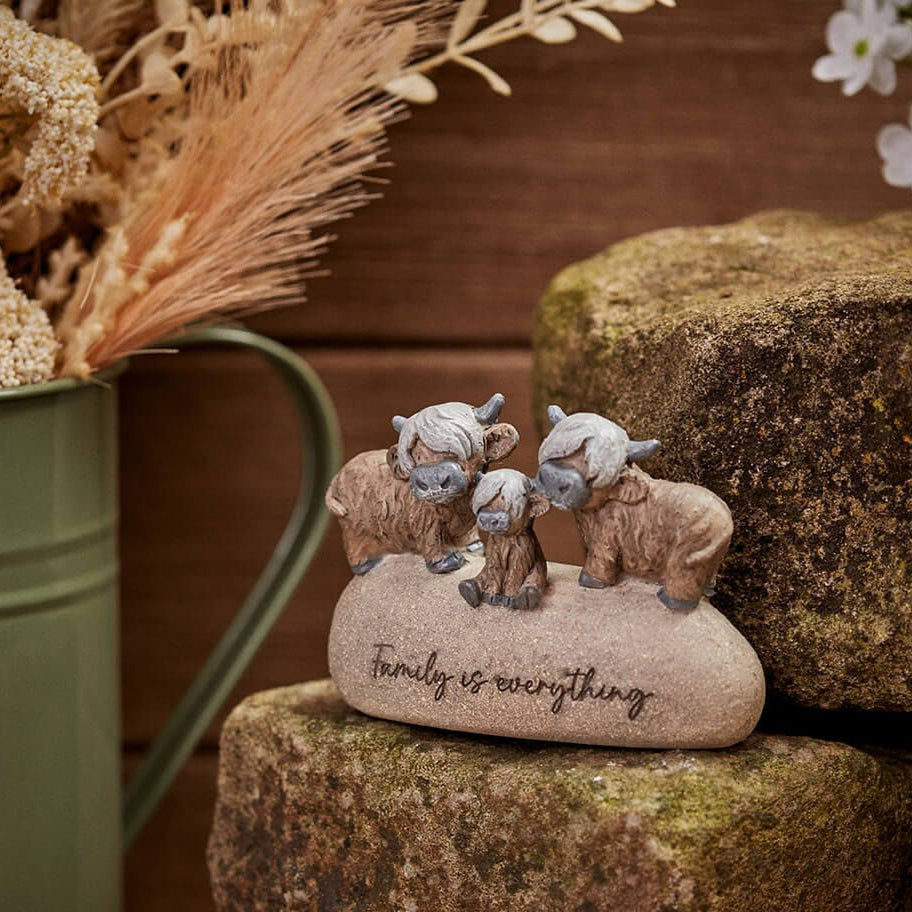 Dougal highland cow 'Family is everything' ornament