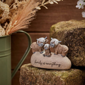 Dougal highland cow 'Family is everything' ornament