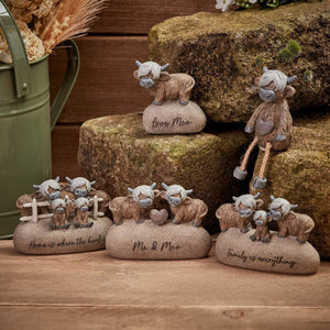 Dougal highland cow 'Family is everything' ornament