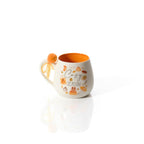 Harvest pumpkin cosy season stoneware mug with pompom