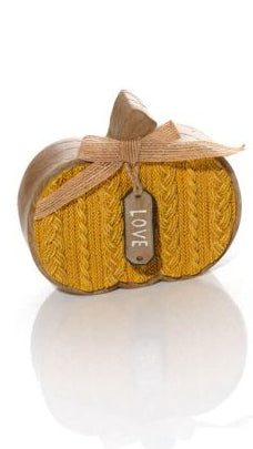 Harvest home knitted effect pumpkin
