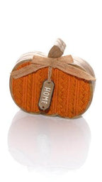 Harvest home knitted effect pumpkin