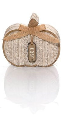 Harvest home knitted effect pumpkin